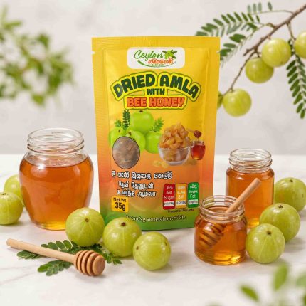 ⁠Dried Amla with Bee Honey (මී පැණි මුසුකළ නෙල්ලි) 35g | 70g